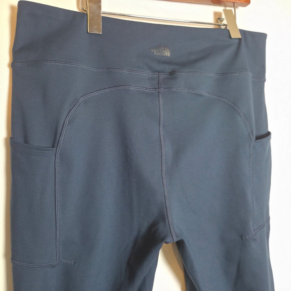 The North Face Womens Navy Blue High Rise Pocket Leggings XXL Hiking Gorpcore